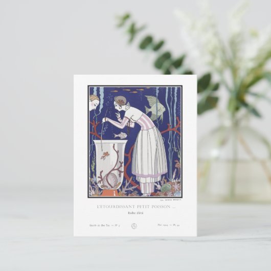 ジョージ・バルビエの美術デコ・ファッション・プレート（ポストカード） ポストカード (スタンド正面)