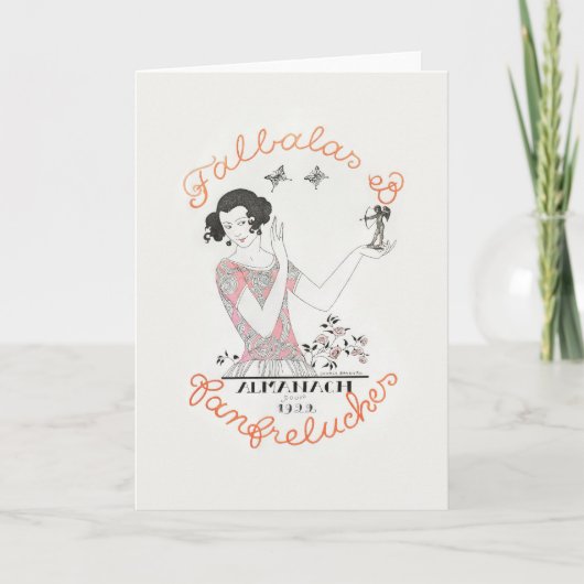 ジョージ・バルビエ、 アールデコの感謝カード サンキューカード (正面)