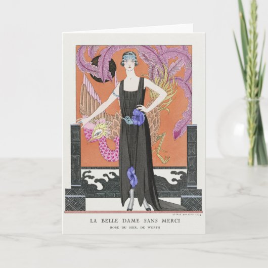 ジョージ・バルビエ、 アールデコの感謝カード サンキューカード (正面)