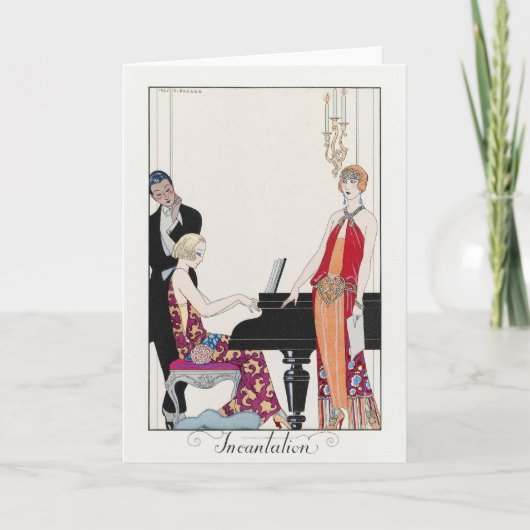 ジョージ・バルビエ、 アール・デコの感謝カード サンキューカード (正面)