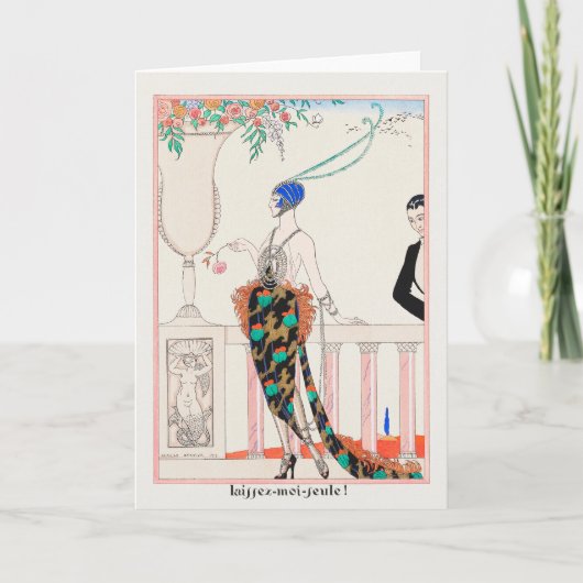 ジョージ・バルビエ、 アール・デコの感謝カード サンキューカード (正面)