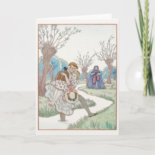 ジョージ・バルビエ、 アール・デコの感謝カード サンキューカード (正面)