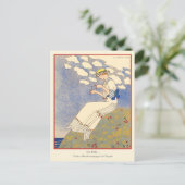 ジョージ・バルビエ ヴィンテージ アートデコ ファッション ポストカード (スタンド正面)