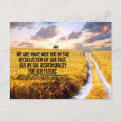 ジョージ・バーナルド感動的・ショー引用文「賢い」 ポストカード (正面)