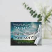 ジョージ・バーナード感動的・ショー引用文「なぜ違う」 ポストカード (スタンド正面)