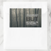 ジョージ・バーナード感動的・ショー引用文「ミス」 長方形シール (バッグ)