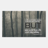 ジョージ・バーナード感動的・ショー引用文「ミス」 長方形シール (正面)