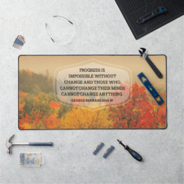 ジョージ・バーナード感動的・ショー引用文「Change」 デスクマット