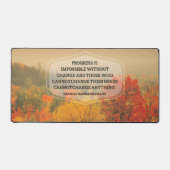 ジョージ・バーナード感動的・ショー引用文「Change」 デスクマット (正面)