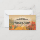 ジョージ・バーナード感動的・ショー引用文「Change」 ノートカード (正面)