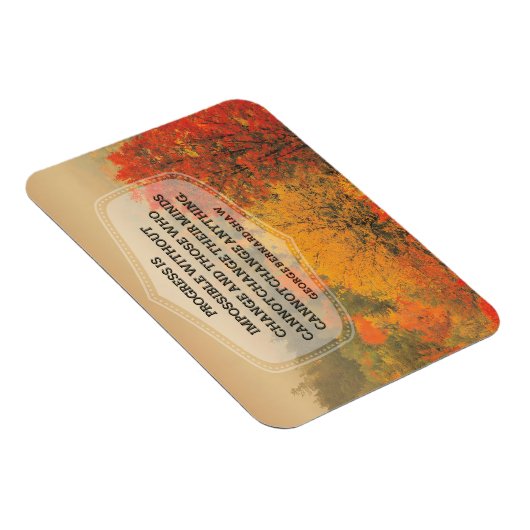 ジョージ・バーナード感動的・ショー引用文「Change」 マグネット (右側)