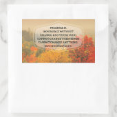 ジョージ・バーナード感動的・ショー引用文「Change」 長方形シール (バッグ)