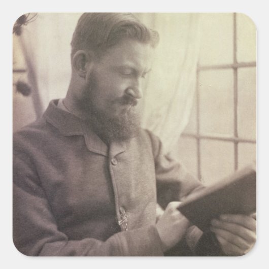 ジョージ・バーナード・ショー(1856年~1950年)のYポートレート スクエアシール (正面)