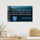 ジョージ・バーナード・ショー Sobrietyポスター ポスター (キッチン)