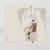 ジョージ・バービア・ロートマン1925年秋の恋人たちCC1226 ポストカード (正面/裏面)