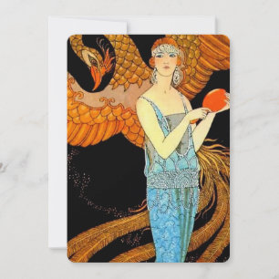 ジョージ·バービア『ローブ·ド·ソワール』アールデコ 招待状