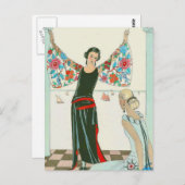 ジョージ・バービエの僕の翼が見える ポストカード (正面/裏面)