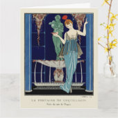 ジョージ・バービエの貝殻の泉 カード (黄色い花)