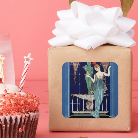 ジョージ・バービエの貝殻の泉 スクエアシール (パーティー)