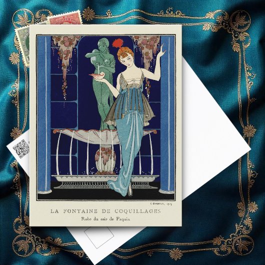 ジョージ・バービエの貝殻の泉 ポストカード