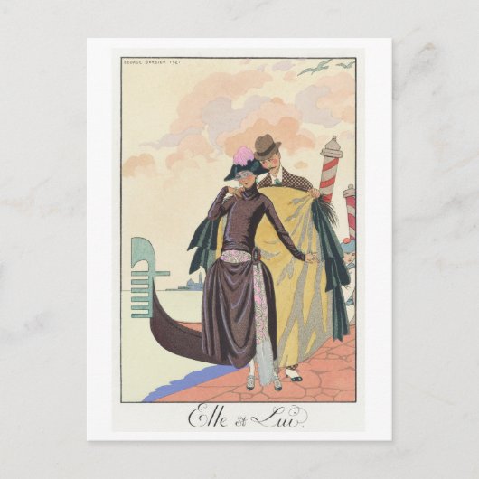 ジョージ・バービエ葉書 ポストカード (正面)