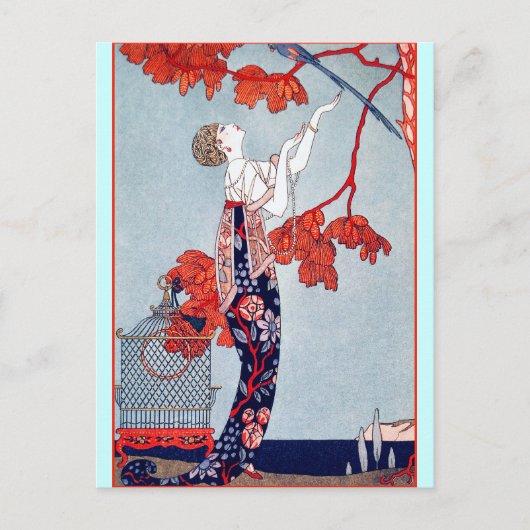 ジョージ・バービエ「ロワゾヴォラージュ」 1914 ポストカード (正面)