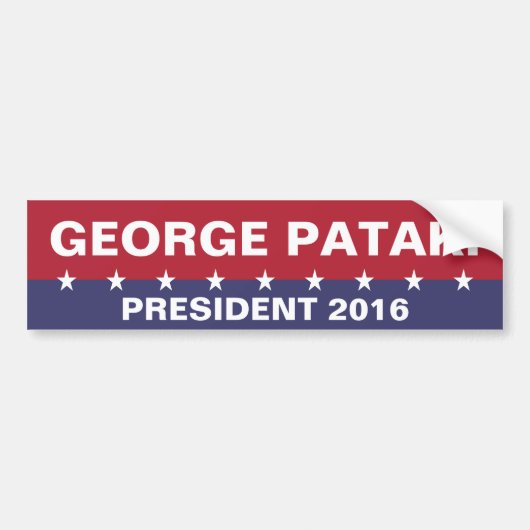 ジョージ・パタキ氏2016年大統領 バンパーステッカー (正面)