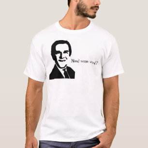 ジョージ・ブッシュの写真および引用文は、"木を必要としますか。" Tシャツ