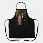 ジョージ・ブッシュ大統領、ローラ・クリスマスホワイトハウス エプロン (正面)