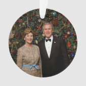 ジョージ・ブッシュ大統領、ローラ・クリスマスホワイトハウス オーナメント (正面)