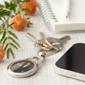 ジョージ・ブッシュ大統領、ローラ・クリスマスホワイトハウス キーホルダー (側面)