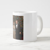 ジョージ・ブッシュ大統領、ローラ・クリスマスホワイトハウス ジャンボコーヒーマグカップ (正面右)