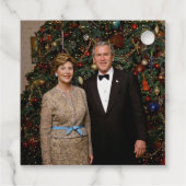 ジョージ・ブッシュ大統領、ローラ・クリスマスホワイトハウス フェイバータグ (裏面)