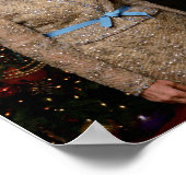 ジョージ・ブッシュ大統領、ローラ・クリスマスホワイトハウス ポスター (角)