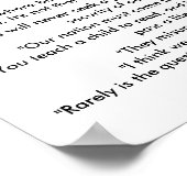 ジョージ・ブッシュ引用文のポスター ポスター (角)