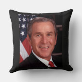 ジョージ・ブッシュ第43回米国アメリカ大統領写真 クッション (裏面)
