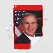 ジョージ・ブッシュ第43回米国アメリカ大統領写真 ゴルフタオル (インサイチュ)