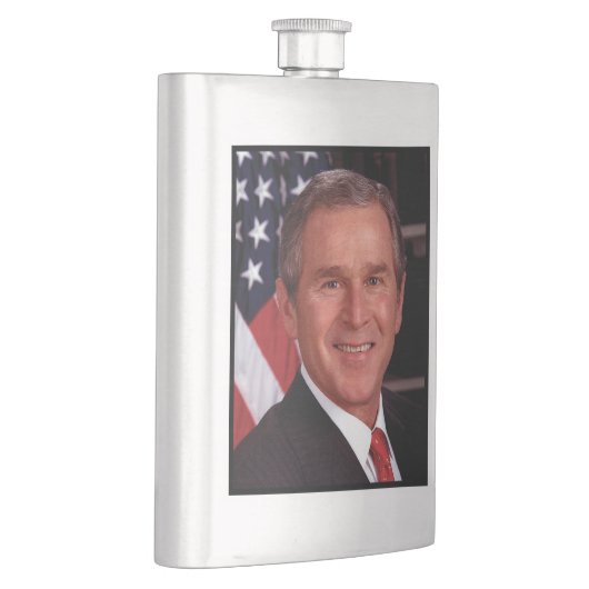 ジョージ・ブッシュ第43回米国アメリカ大統領写真 フラスク (右)