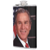 ジョージ・ブッシュ第43回米国アメリカ大統領写真 フラスク (左)