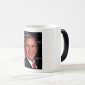 ジョージ・ブッシュ第43回米国アメリカ大統領写真 モーフィングマグカップ (正面右)