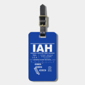 ジョージ・ブッシュ・インターチンジナル空港 IAH 荷物タグ ラゲッジタグ (正面縦)