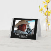 ジョージ・ブッシュ カード (黄色い花)