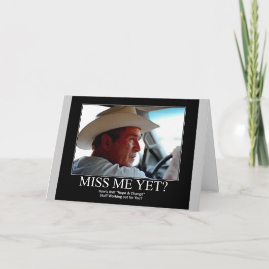 ジョージ・ブッシュ カード (正面)