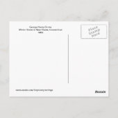 ジョージ・ヘンリー・デュリーNew Havenのクリスマス・ウィンター ポストカード (裏面)