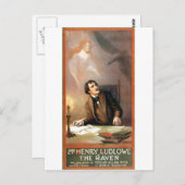 ジョージ・ヘーゼルトンのレイヴン（エドガー・アラン・ポー） 1908 ポストカード (正面/裏面)