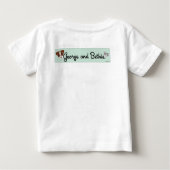 ジョージ、ベティエとかわいこちゃんカナリア：私の家族！ ベビーTシャツ (裏面)