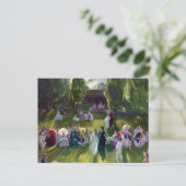 ジョージ・ベローズ「ニューポートのテニス」 ポストカード (スタンド正面)