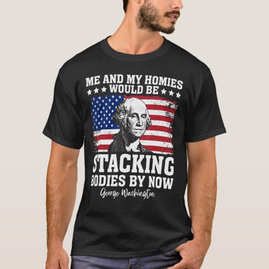 ジョージ・ミーと私の家は体Bを積み重ねる Tシャツ (正面)