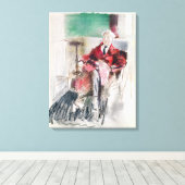 ジョージ・ムーアポートレートc.1920 キャンバスプリント (インサイチュ (ウッドフロア))