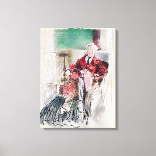 ジョージ・ムーアポートレートc.1920 キャンバスプリント (正面)